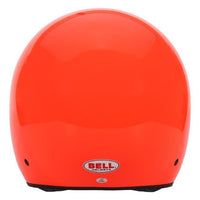 Thumbnail for Bell MAG Sport orange open face helmet rear shell view image