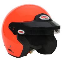 Thumbnail for Bell MAG Sport orange open face helmet top down shell view image