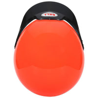 Thumbnail for Bell MAG Sport orange open face helmet top view with visor peak image