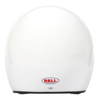 Thumbnail for Bell MAG Sport white open face helmet rear shell view image