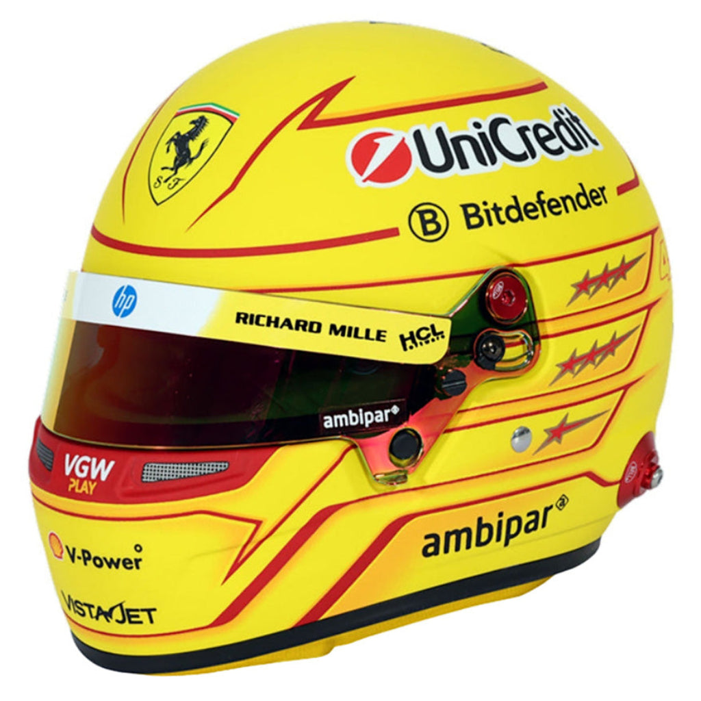 Bell HP77 Lewis Hamilton 1:2 Scale F1 Mini Helmet | Ferrari 2025 F1 Season