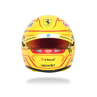 Thumbnail for Bell 1:2 scale Lewis Hamilton 2025 Ferrari F1 mini helmet front view with visor