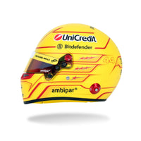 Thumbnail for Bell 1:2 scale Lewis Hamilton 2025 Ferrari F1 mini helmet left profile view