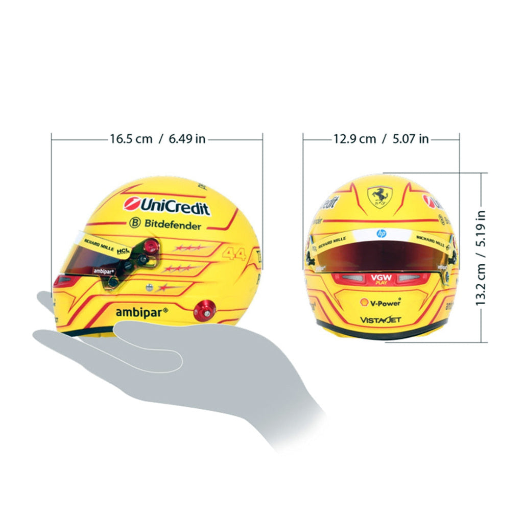 Bell HP77 Lewis Hamilton 1:2 Scale F1 Mini Helmet | Ferrari 2025 F1 Season