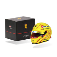 Thumbnail for Bell 1:2 scale Lewis Hamilton 2025 Ferrari F1 mini helmet with collector display box