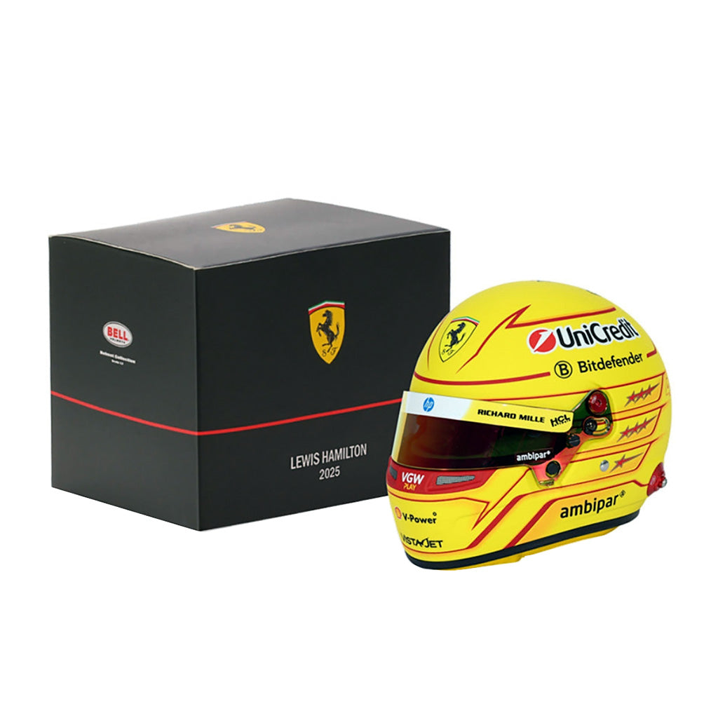 Bell HP77 Lewis Hamilton 1:2 Scale F1 Mini Helmet | Ferrari 2025 F1 Season