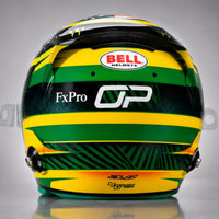 Thumbnail for Bell Oscar Piastri 2026 Australian GP 1:2 scale mini helmet rear view
