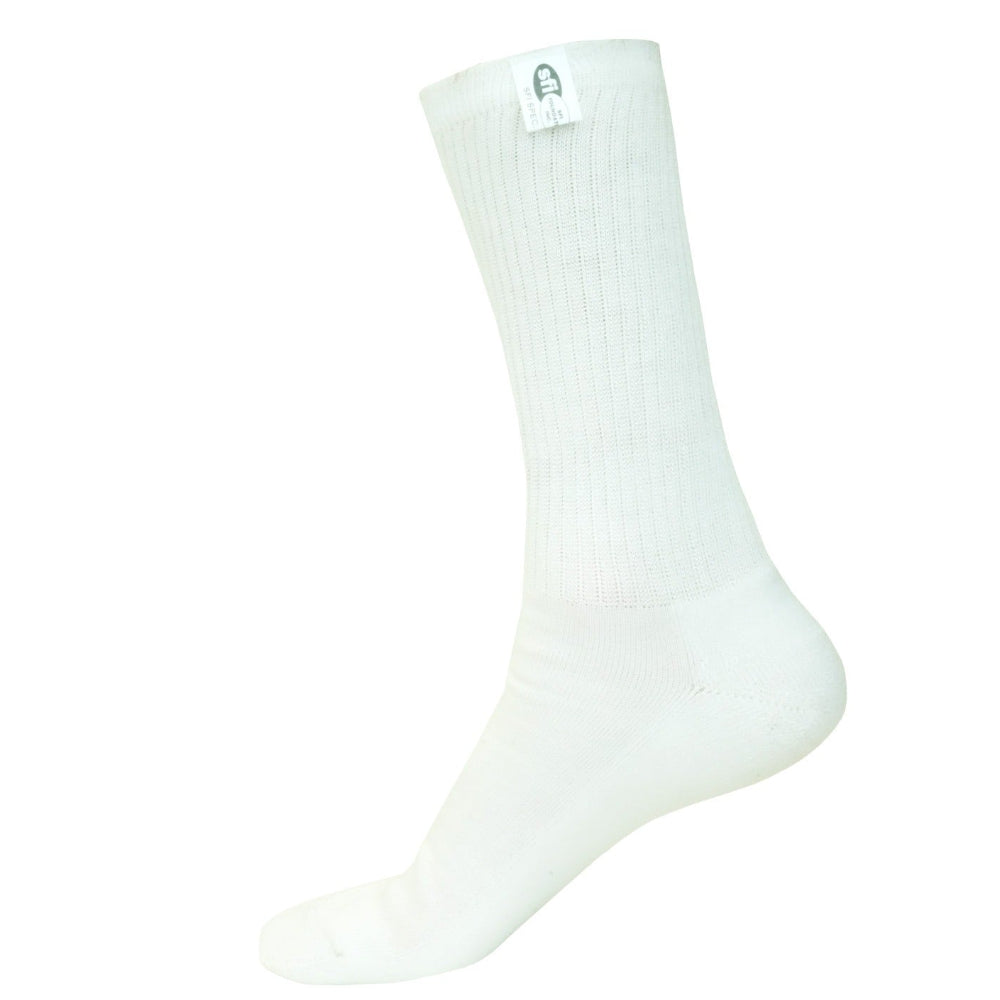 Bell Sport-TX Socks SFI 3.3 white racing socks side profile image