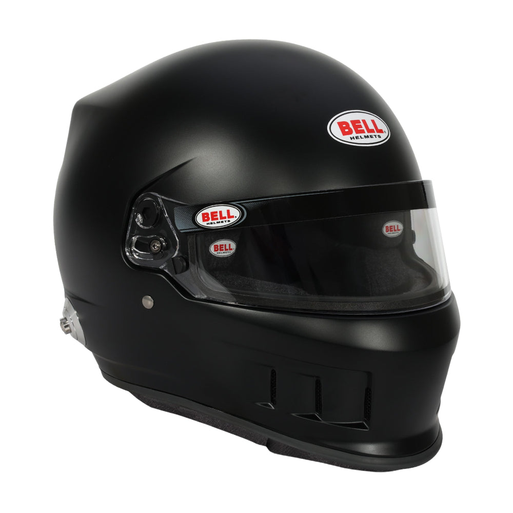 Bell XD-7 PRO Matte Black racing helmet front angle view image
