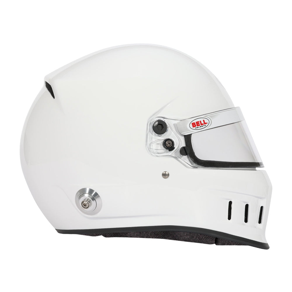 Bell XD-7 PRO White helmet angled right front view image