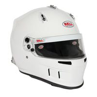 Thumbnail for Bell XR7 Pro SA2025 white auto racing helmet, three-quarter front right view image