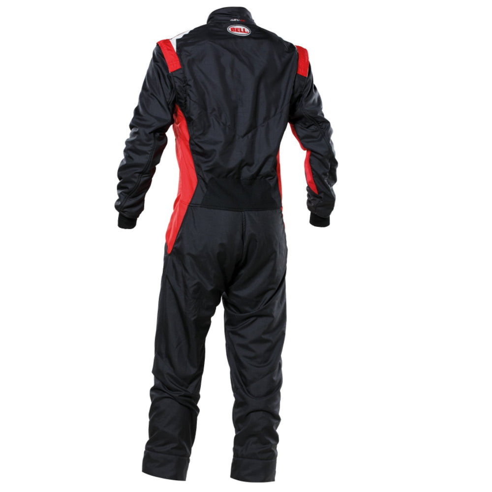 bell adv tx race suit black red back image