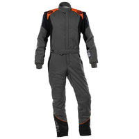 Thumbnail for bell pro tx race suit grey orange front image