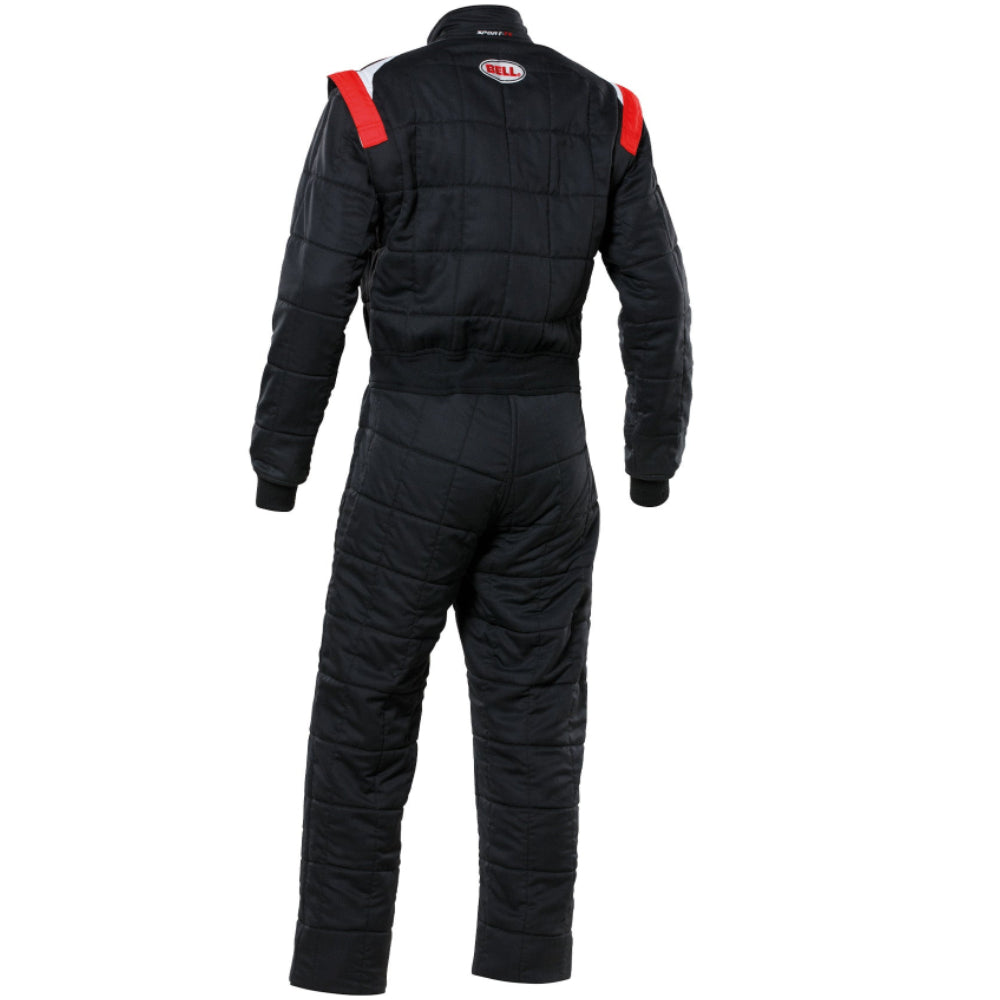 bell sport tx race suit black back image
