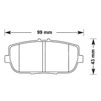 Thumbnail for Carbotech rear brake pads CT1180 for the Mazda MX-5