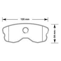 Thumbnail for Carbotech CT1185R-S rear brake pads for C6 Corvette Z06