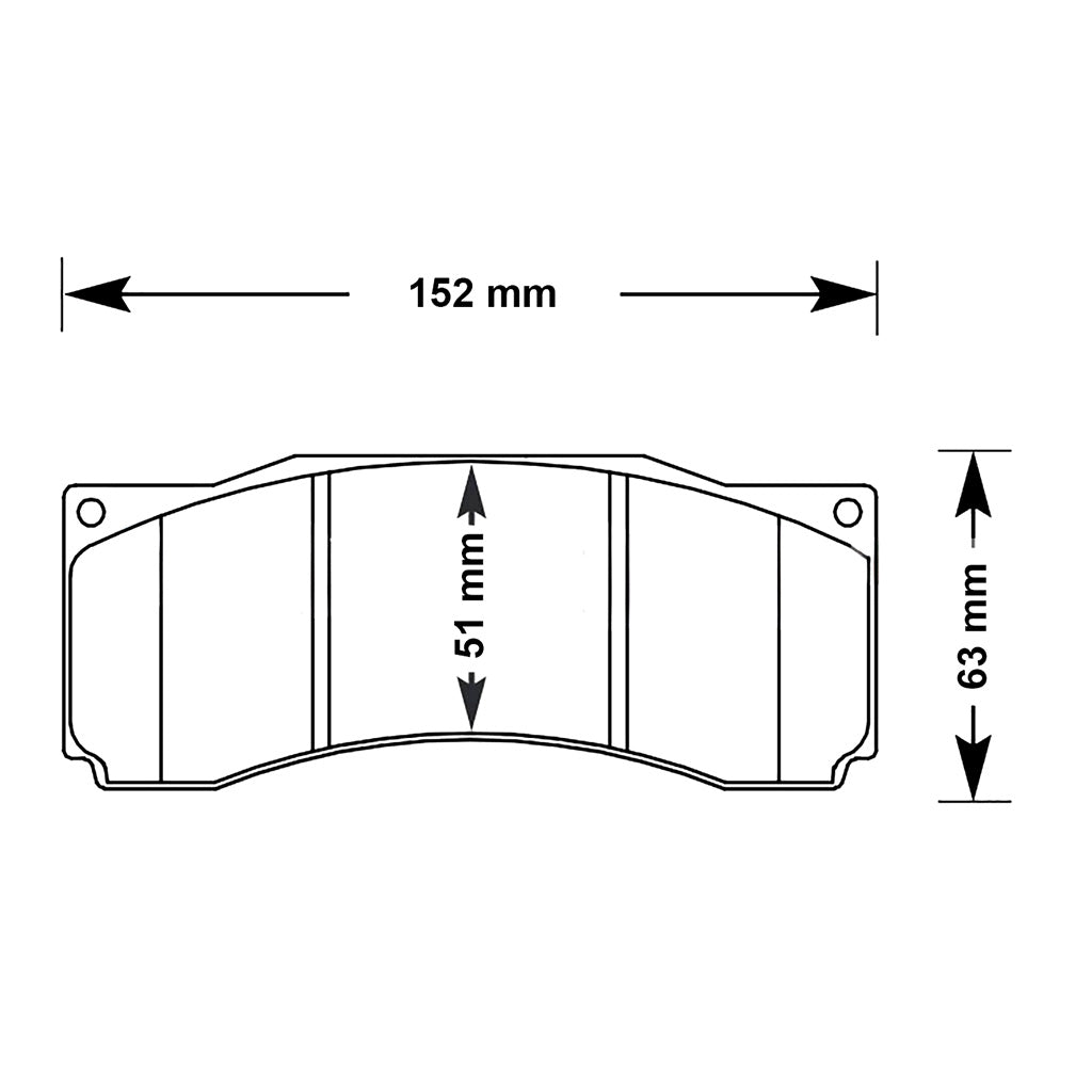 Carbotech CT1247 brake pads for the StopTech ST-60 caliper