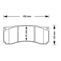 Thumbnail for Carbotech CT1247 brake pads for the StopTech ST-60 caliper