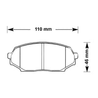 Thumbnail for Carbotech CT525 front brake pads for the Gen 1 Mazda Miata