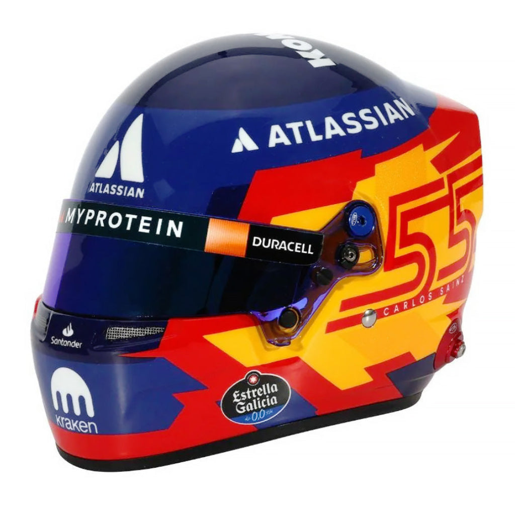 Bell HP77 Carlos Sainz 1:2 Scale F1 Mini Helmet | Williams 2025 F1 Season