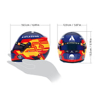 Thumbnail for Bell HP77 Carlos Sainz 1:2 Scale F1 Mini Helmet | Williams 2025 F1 Season