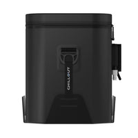 Thumbnail for Chillout Systems IceBox Cooler System 17L front view with black cooler body, IceBox logo, and Chillout Motorsports branding.