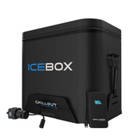 Thumbnail for Chillout Systems IceBox Cooler System 17L side view with adjustable strap and black cooler body.