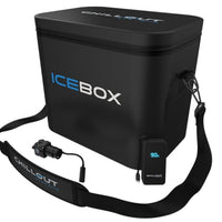 Thumbnail for Chillout Systems IceBox 17L black aluminum baseplate top product image with Chillout Motorsports branding.