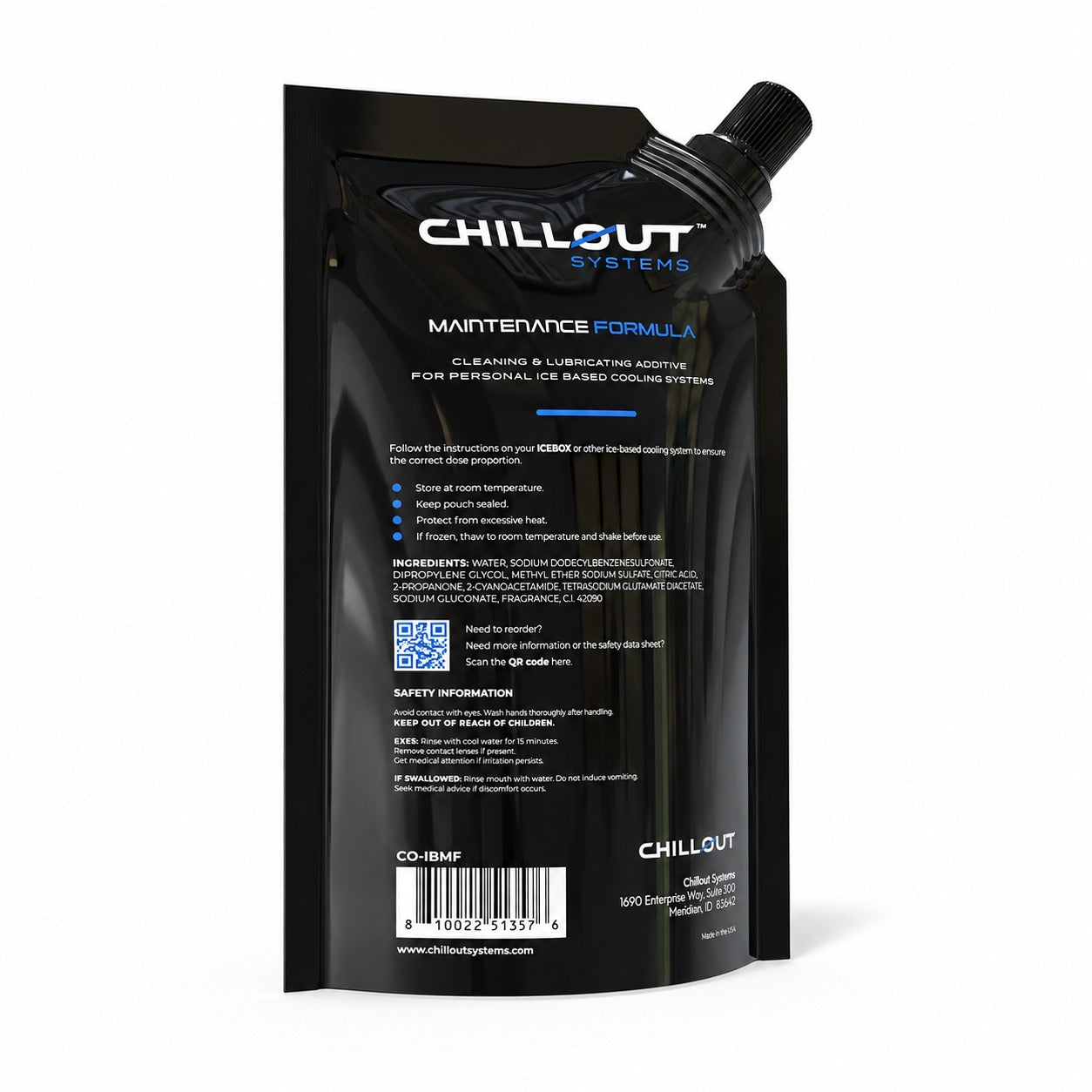 Chillout Systems IceBox Maintenance Formula 1.5-liter resealable pouch