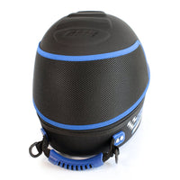 Thumbnail for MS Performance racing helmet bag angled closed view with carry handle and logo image