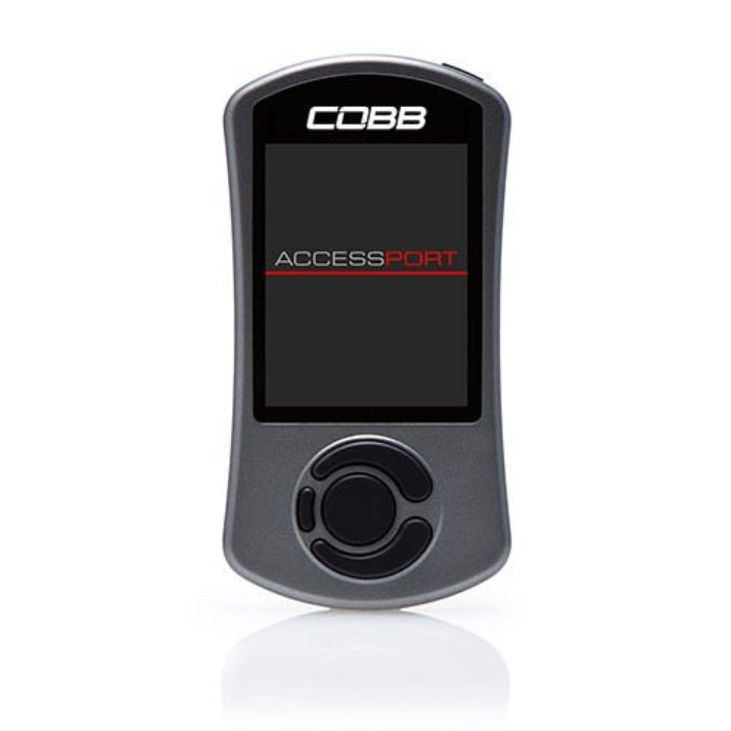 COBB ECU flashing device monitoring Porsche engine parameters