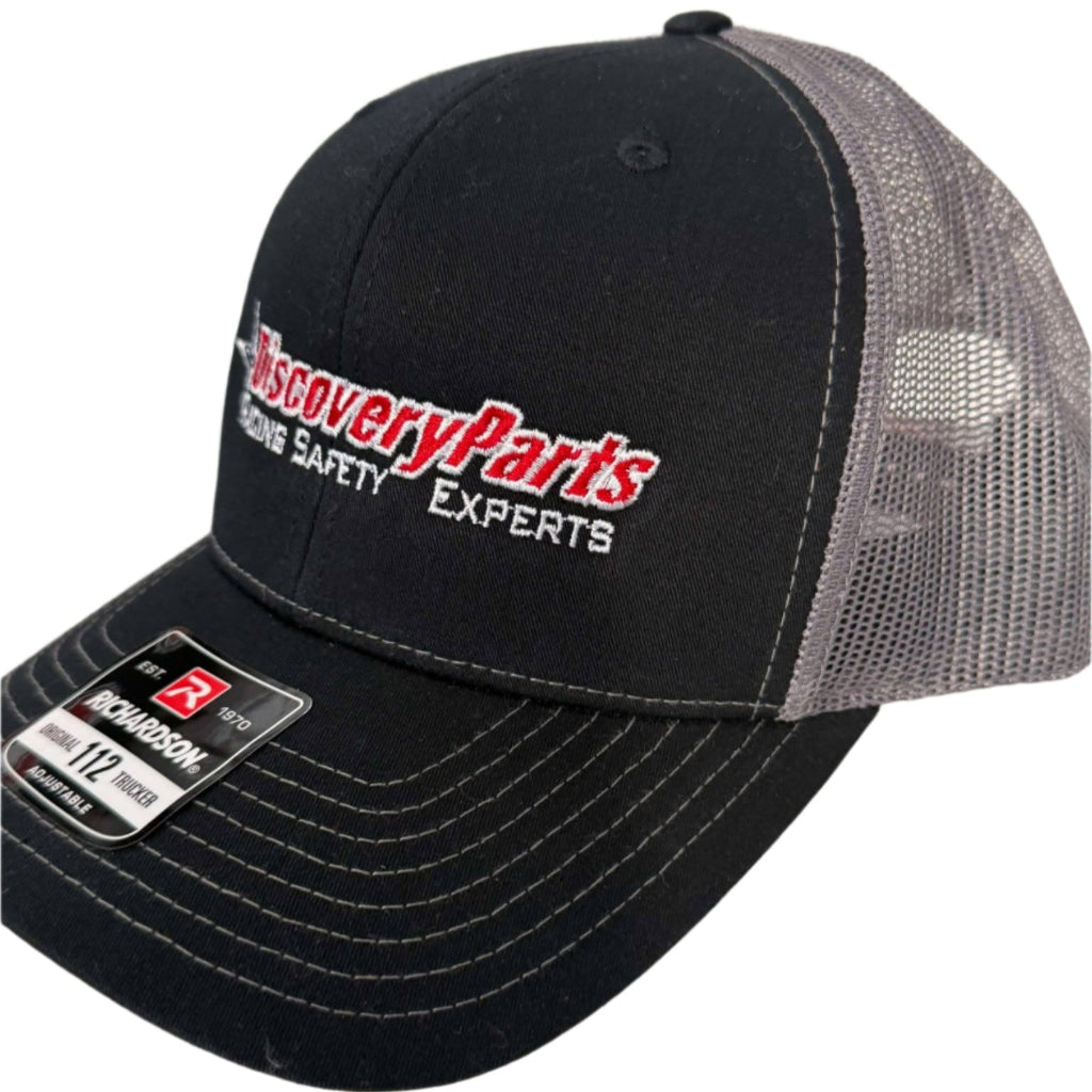 Discovery Parts trucker hat black with grey mesh