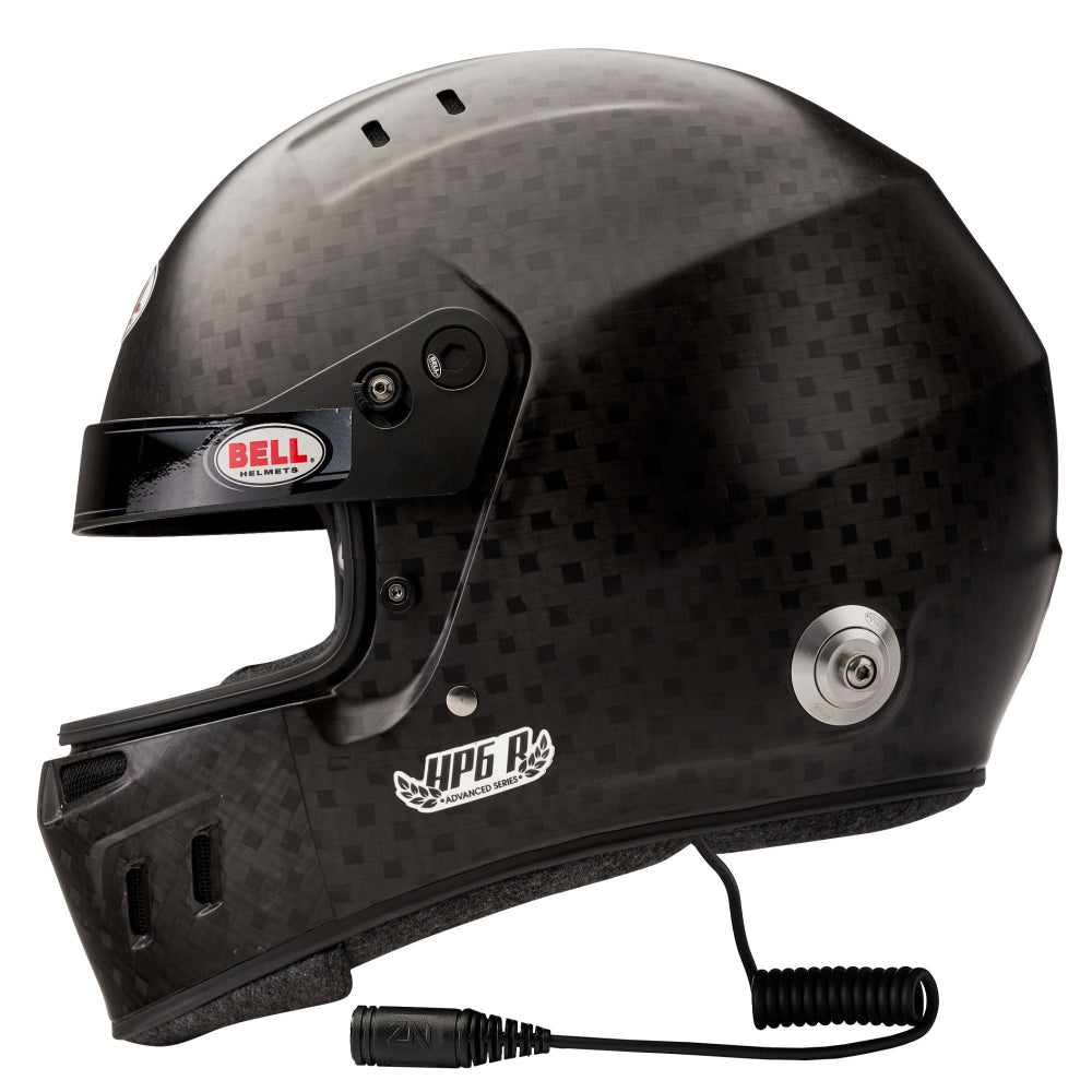 Bell HP6 Carbon Rally Helmet FIA carbon fiber side view
