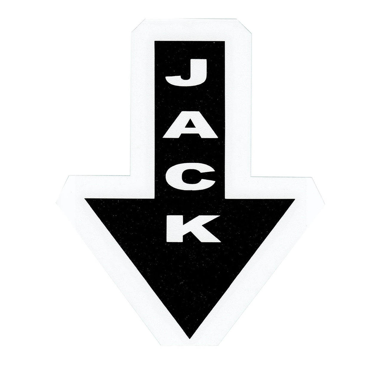 Jack Decal (Black on White)