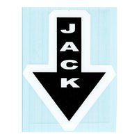 Thumbnail for Jack Decal (Black on White)