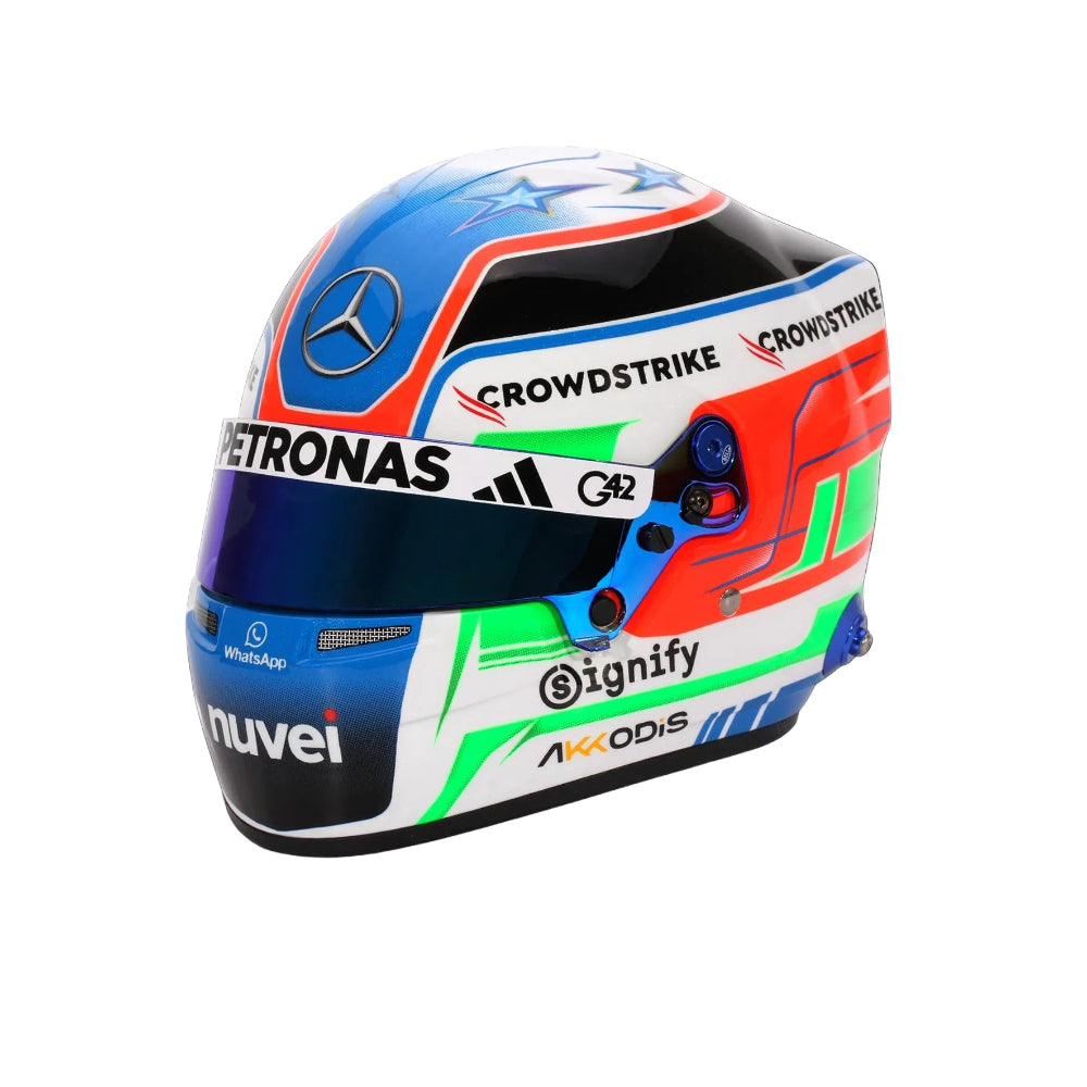 Kimi Antonelli 2025 F1 Bell mini helmet 1:2 scale front left view image