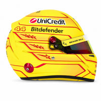 Thumbnail for Lewis Hamilton 2026 F1 Bell 1:2 scale mini helmet left side view on white background