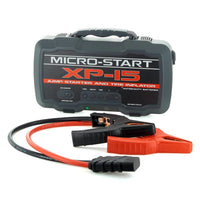 Thumbnail for Micro-Start XP-15 jump starter and tire inflator with cables on a white background