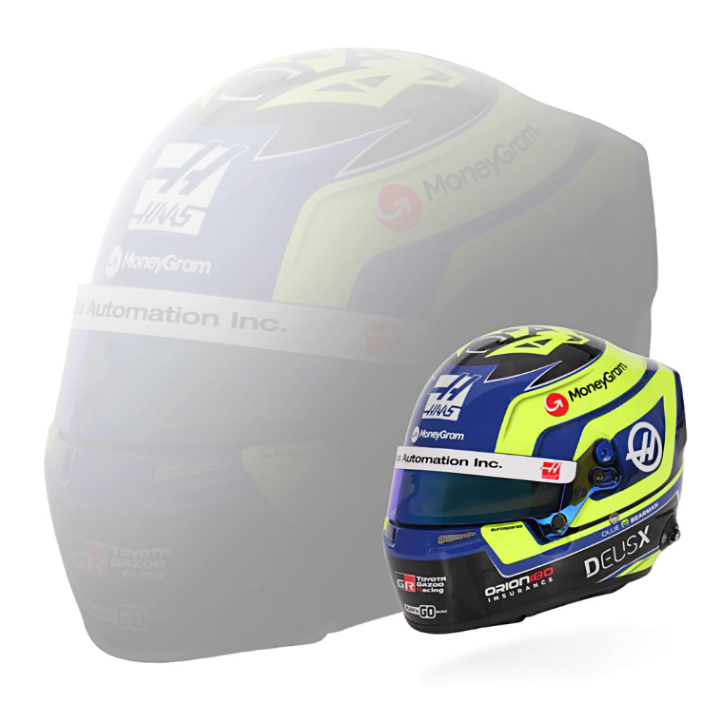 Bell HP77 Oliver Bearman 1:2 Scale F1 Mini Helmet | Haas 2025 F1 Season