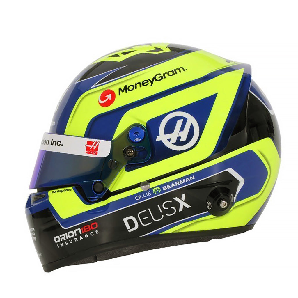 Bell HP77 Oliver Bearman 1:2 Scale F1 Mini Helmet | Haas 2025 F1 Season