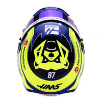 Thumbnail for Bell HP77 Oliver Bearman 1:2 Scale F1 Mini Helmet | Haas 2025 F1 Season