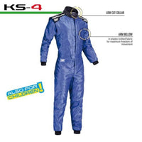 Thumbnail for omp-ks-4-kart-racing-suit-blue-Kids-image