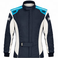 Thumbnail for omp-tecnica-evo-race-suit-blue-white-half-image