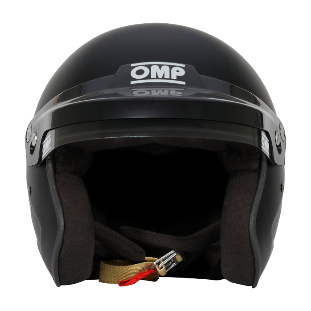 omp gp1 open face helmet matte black front image