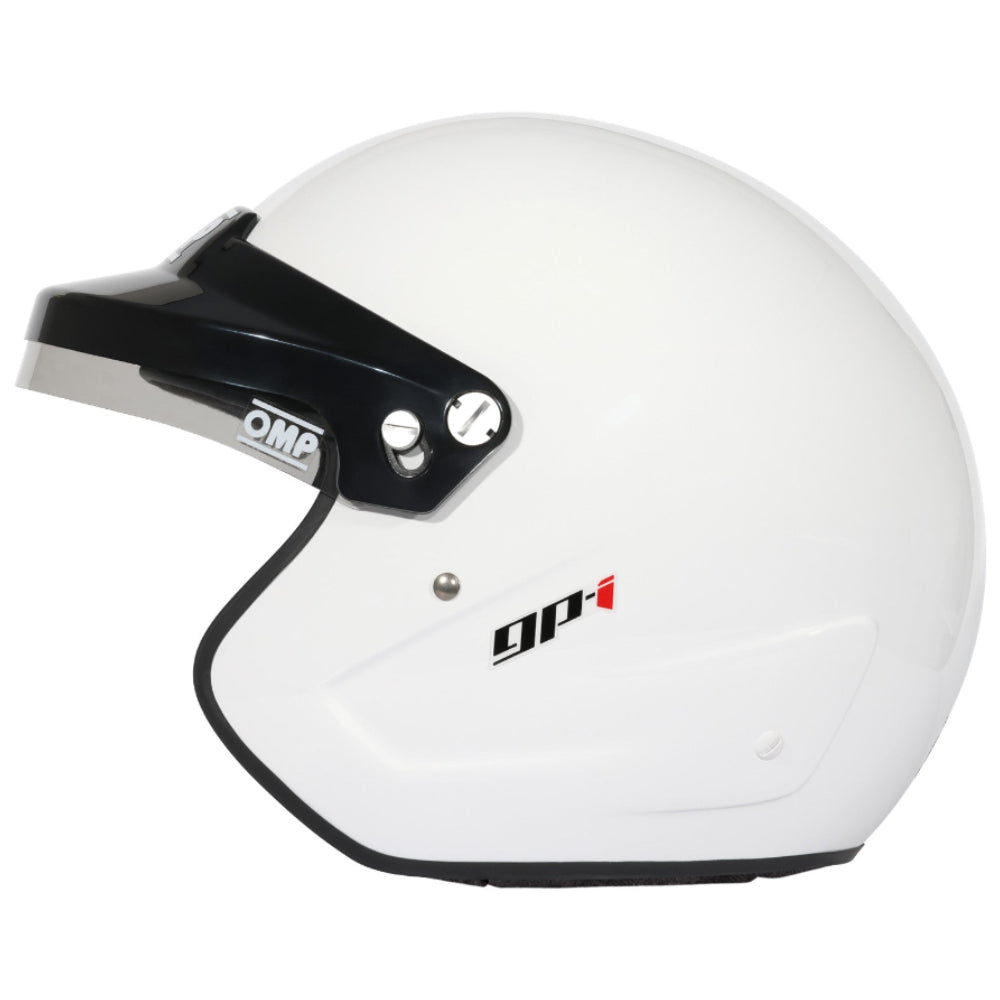 omp gp1 open face helmet white side image