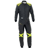 Thumbnail for omp one evo air racing suit black fluo yellow images