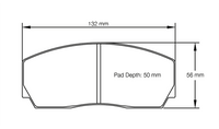 Thumbnail for Pagid Racing Brake Pads No. 1270 (Rear)