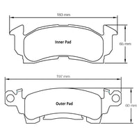 Thumbnail for Pagid Racing Brake Pads No. 1594 (Front)