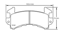 Thumbnail for Pagid Racing Brake Pads No. 1595USA (Front)
