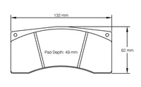 Thumbnail for Pagid Racing Brake Pads No. 1607 (Rear)
